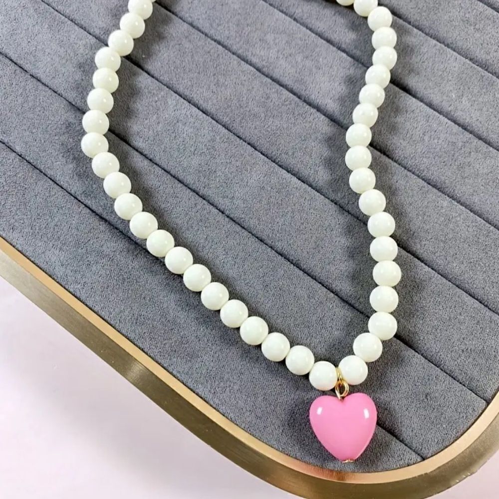 bohemian heart necklace A434